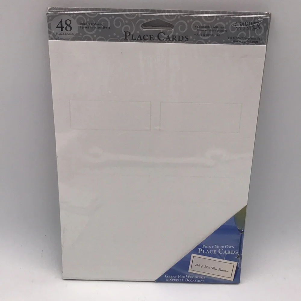 Gartner Wedding Invitations and Thank You Notes and Place Cards